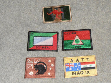 Aussie velcro backed patches