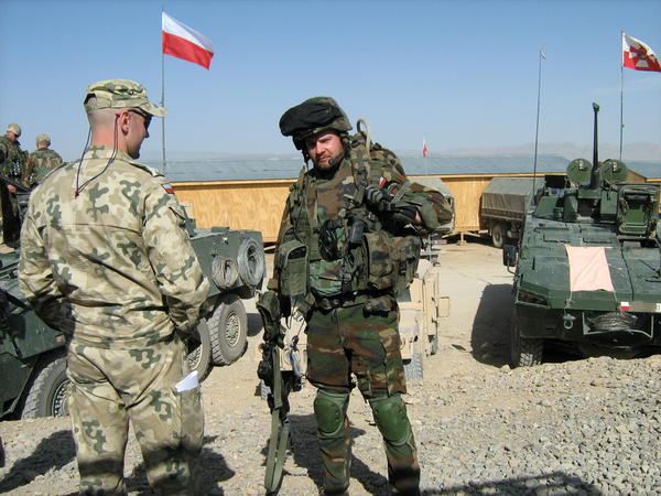 Polish desert troops
