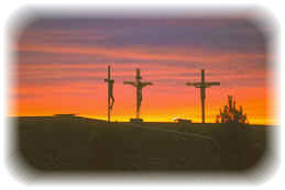 The Three Crosses at Sunset