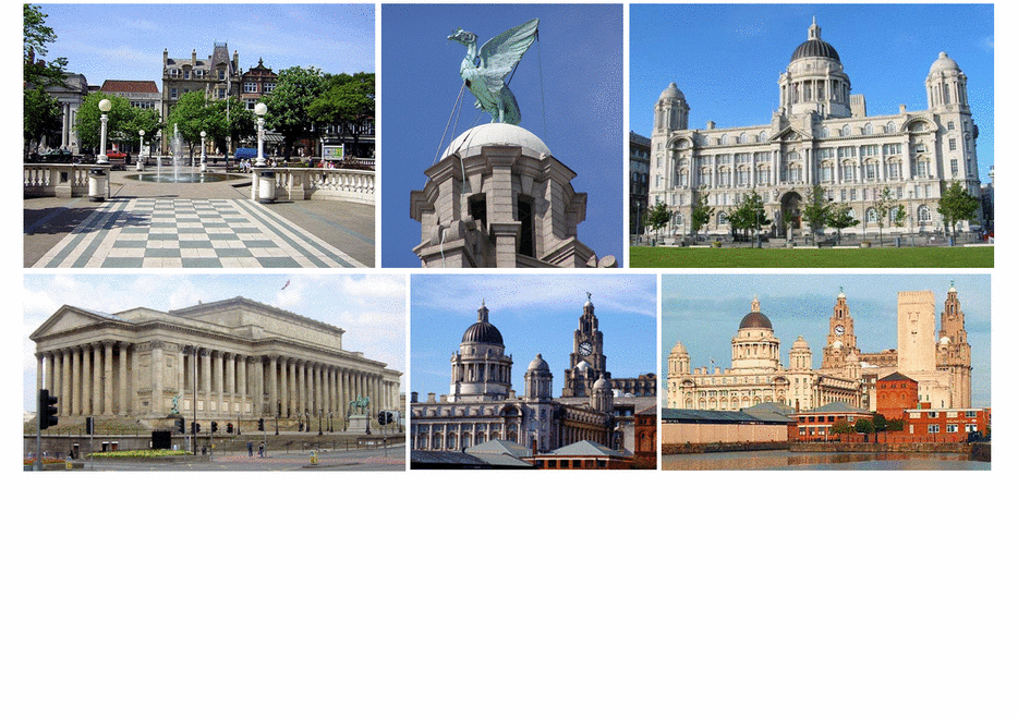 Southport, Liver Bird, Port of Liverpool Building, Liverpool Waterfront, Liverpool Skyline, St. Georges Building