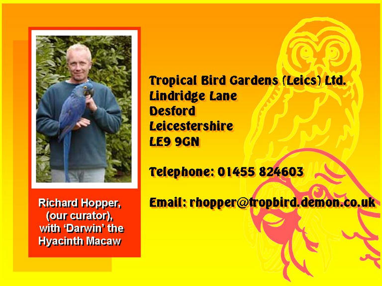 Picture of Richard Hopper and address details etc.
