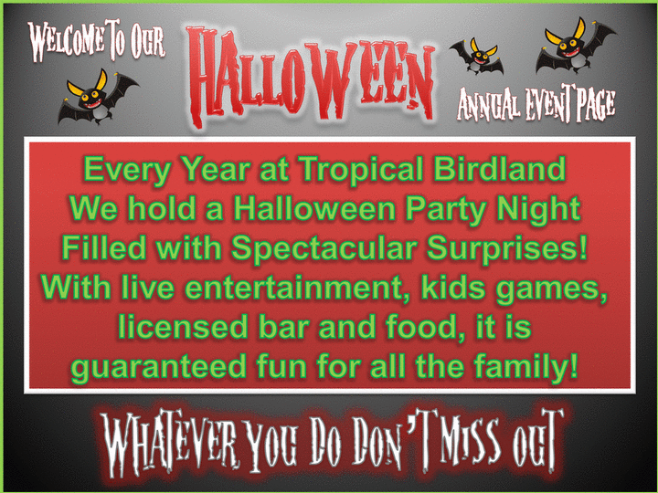 Welcome to the Halloween Events Page!