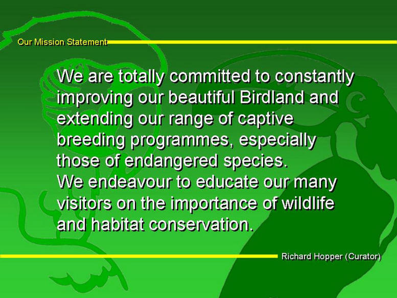 Our Mission Statement.
