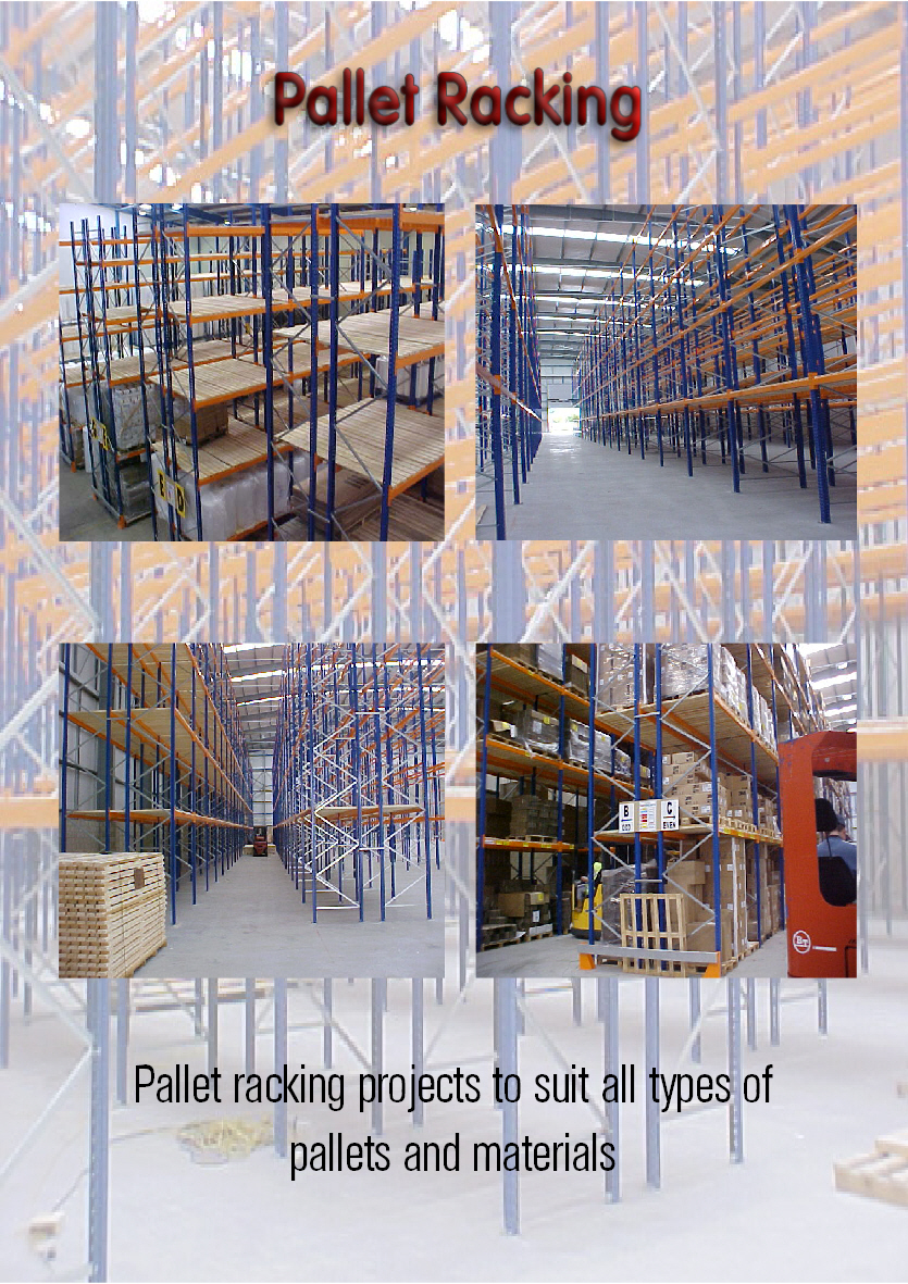 Photos of pallet racking installations