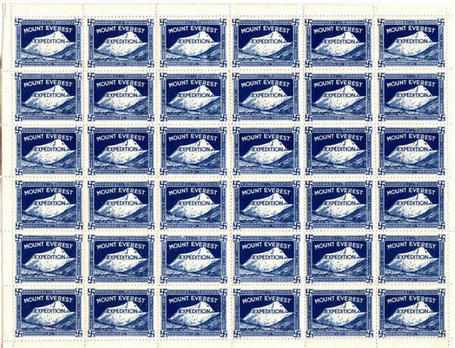 Full sheet of the Everest Label