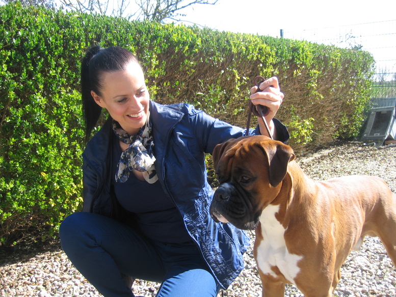 Jeeves with Sara, April 2012.