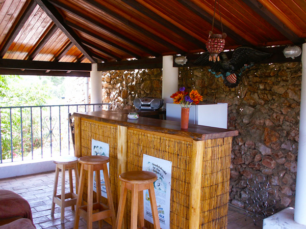 Private covered bar