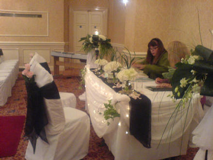 CivIl wedding set up