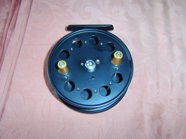 A fully restored 4' Speedia wide drum centrepin reel