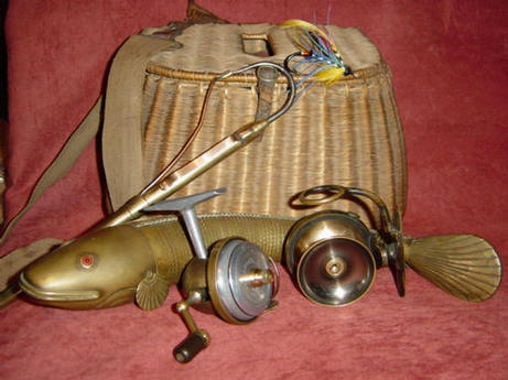 Antique deals fishing tackle