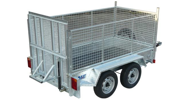 meredith and eyre twin wheel plant caged trailer